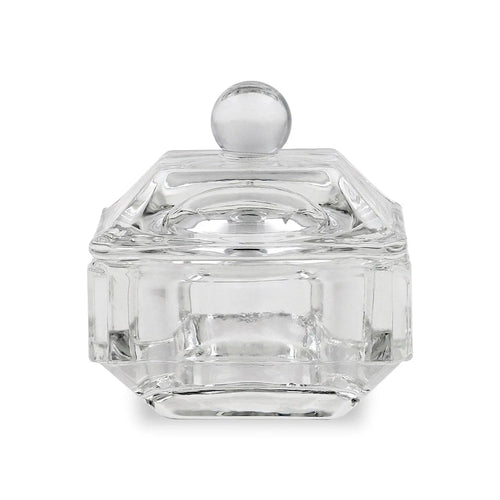 Crystal / Glass Dappen Dish & Lid - Square Shape