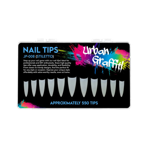 JP-008 Pointes d'ongles stilettos - Naturel - 550
