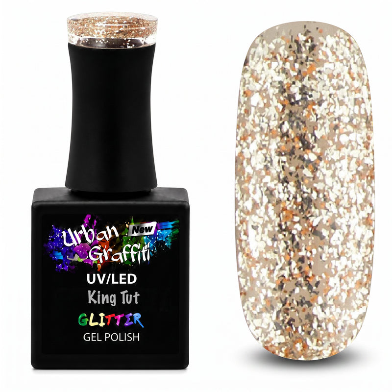 King Tut - UGGP-A0915 Urban Graffiti Złoty Brokatowy Lakier Żelowy 15ml