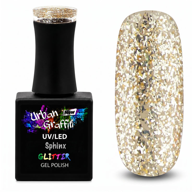 Sphinx - UGGP-A0917 Urban Graffiti - Altın Kalın Simli Jel Oje - 15ml