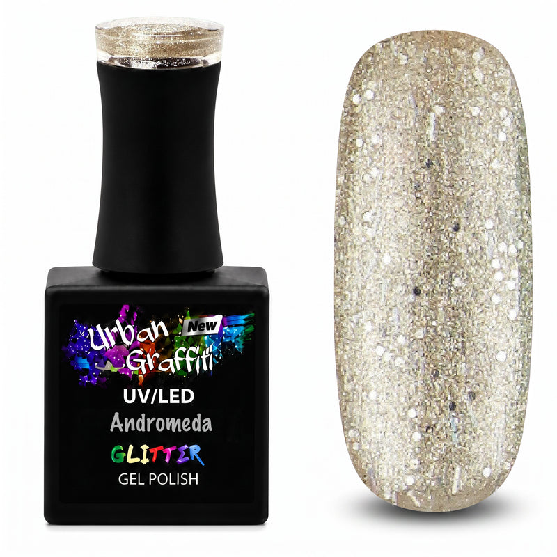 Andromeda - UGGP-A0919 Urban Graffiti Altın Parıltılı Jel Oje 15ml